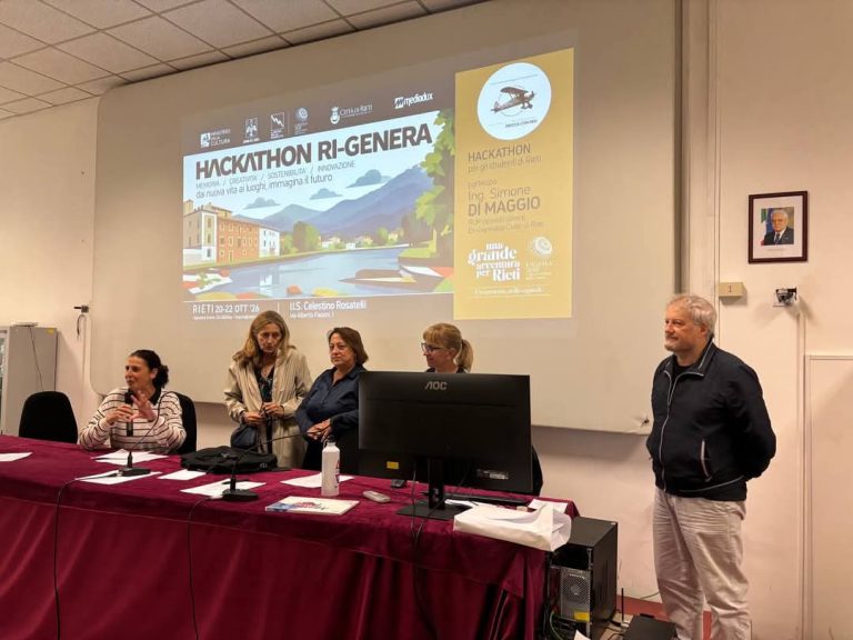 Concluso l’Hackathon Ri-Genera Rieti con protagonisti l’Istituto Rosatelli, l’Artistico EPN e l’IPSASR Cittaducale