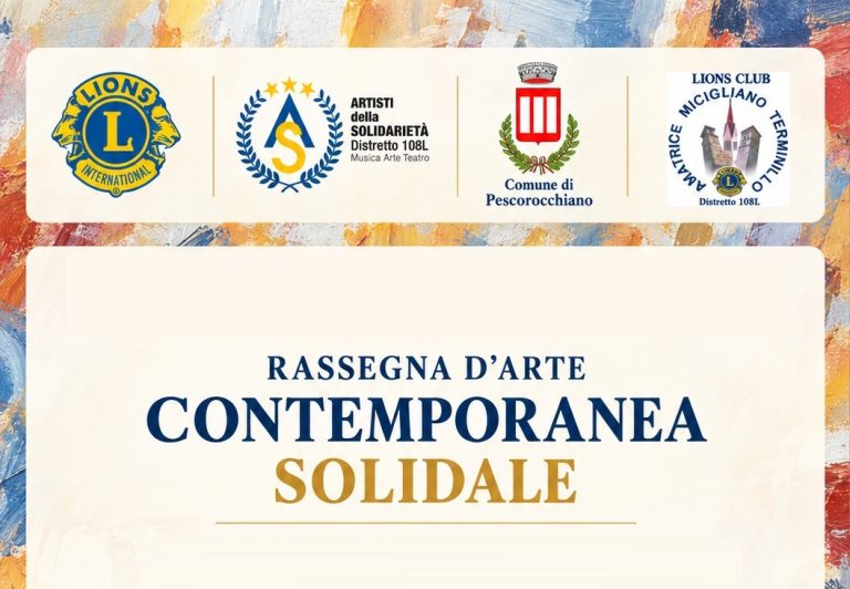 A Pescorocchiano il 31 ottobre inaugurazione Rassegna d’Arte Contemporanea Solidale