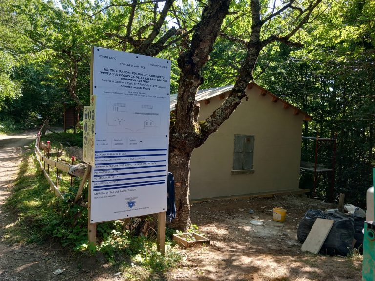 In via di ultimazione i lavori per la realizzazione della “Casetta della Palara” della Sezione CAI Amatrice  
