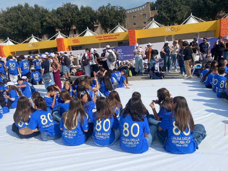 L’Istituto Comprensivo Sacchetti Sassetti di Rieti unica scuola reatina a “80° – L’Alba della Repubblica” al Circo Massimo